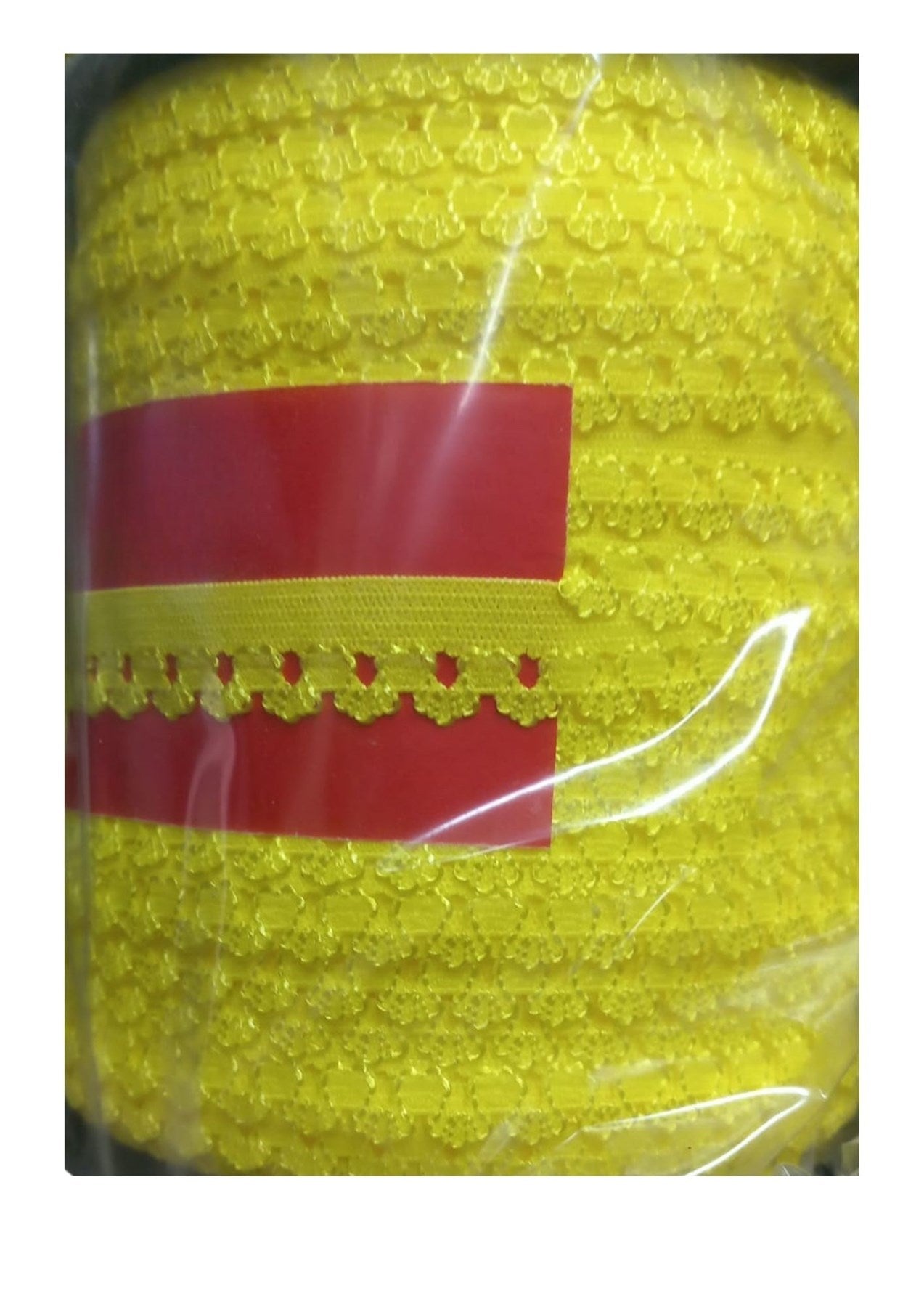 Çamaþýr Lastiði Dantelli 1 cm 1 Metre Sarý