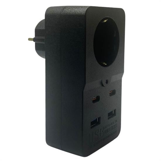 BUFFER® Isýya Dayanýklý Termal Akým Korumalý 1 Priz Giriþli 2 USB Giriþli 2 TYPE-C Giriþli Pirz