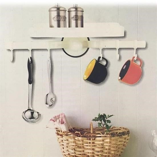 BUFFER® Askýlý Raf Çok Fonksiyonlu Mutfak Banyo Tuvalet Tutacak ve Raf