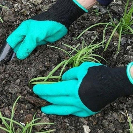 BUFFER® Toprak Kazma Ekme Çapalama Ýçin Korumalý Bahçe Bahçivan Eldiveni