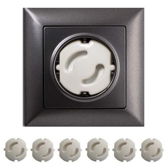 BUFFER® Bebek Çocuk Priz Koruma Kapaðý (6 Adet) Çocuk Güvenliði, Priz Muhafazasý, Priz Kapatýcý