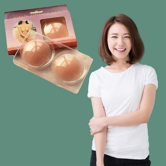 BUFFER® Silikon Göðüs Ucu Kapatýcý Gizleyici Bant Aparat Nipple Pad