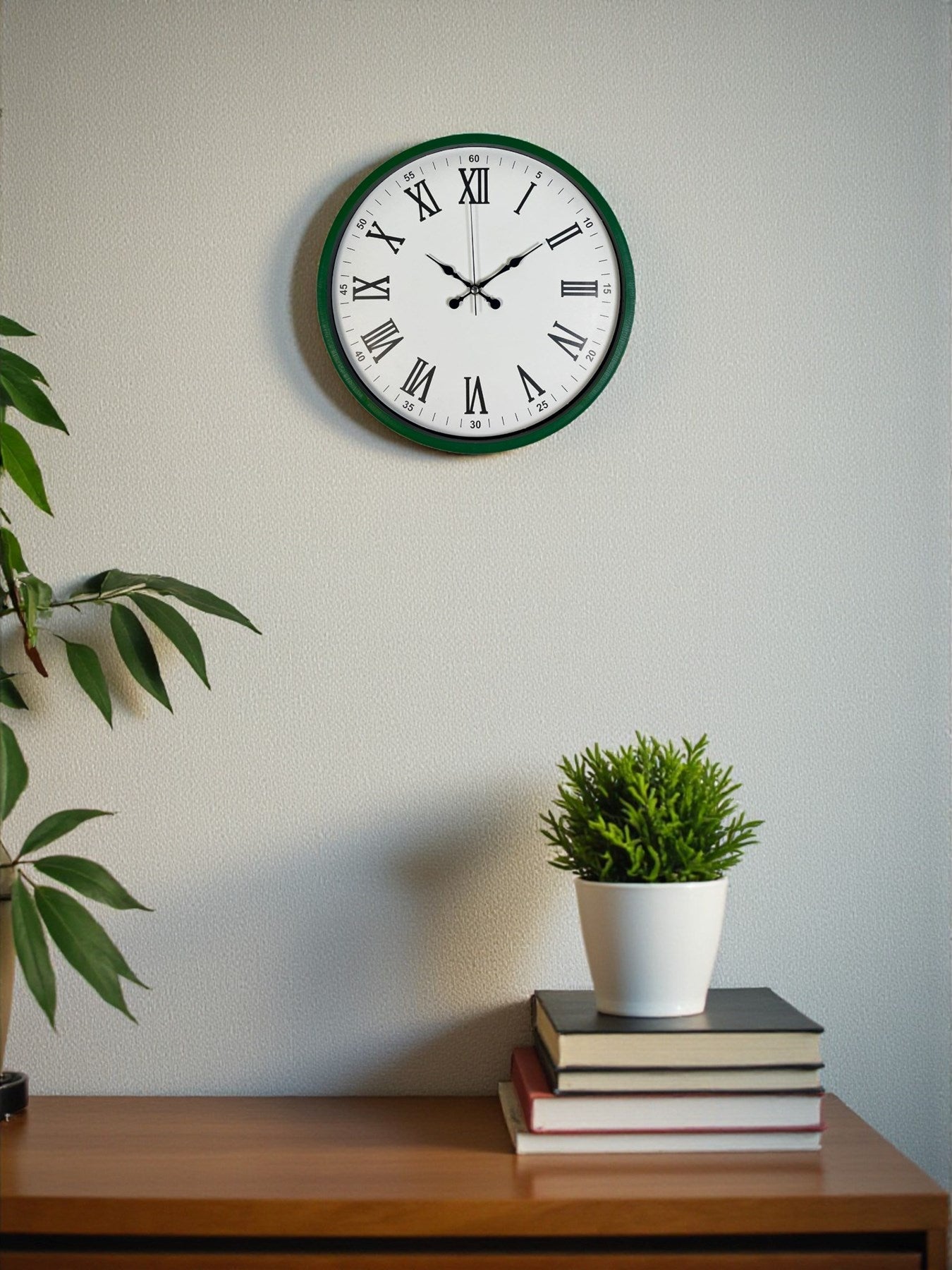 Zentime 36 Cm Yeþil Dekoratif Duvar Saati