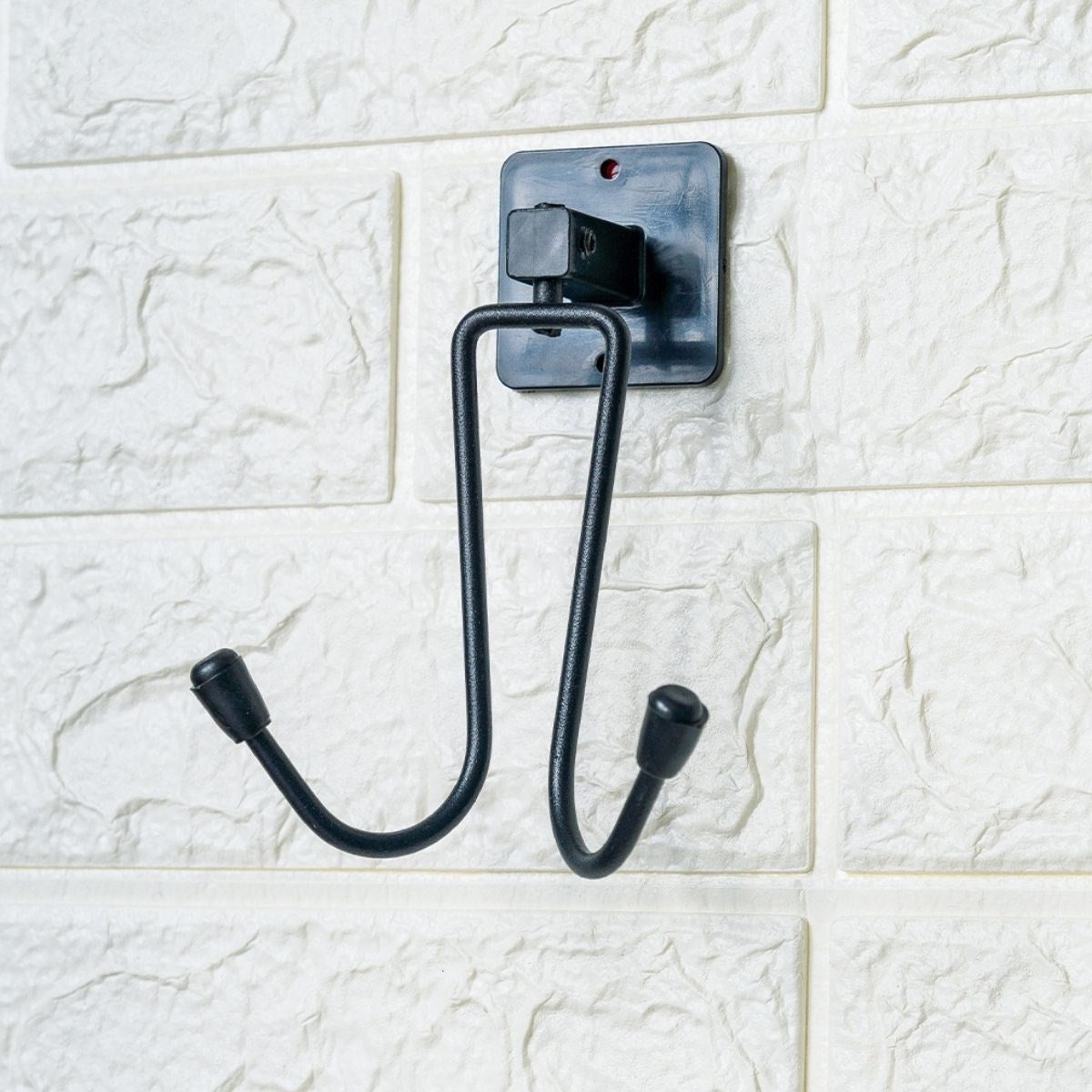 BUFFER® Kendiliðinden Yapýþkanlý Siyah Paslanmaz Metal Bornoz ve Havlu Askýlýðý