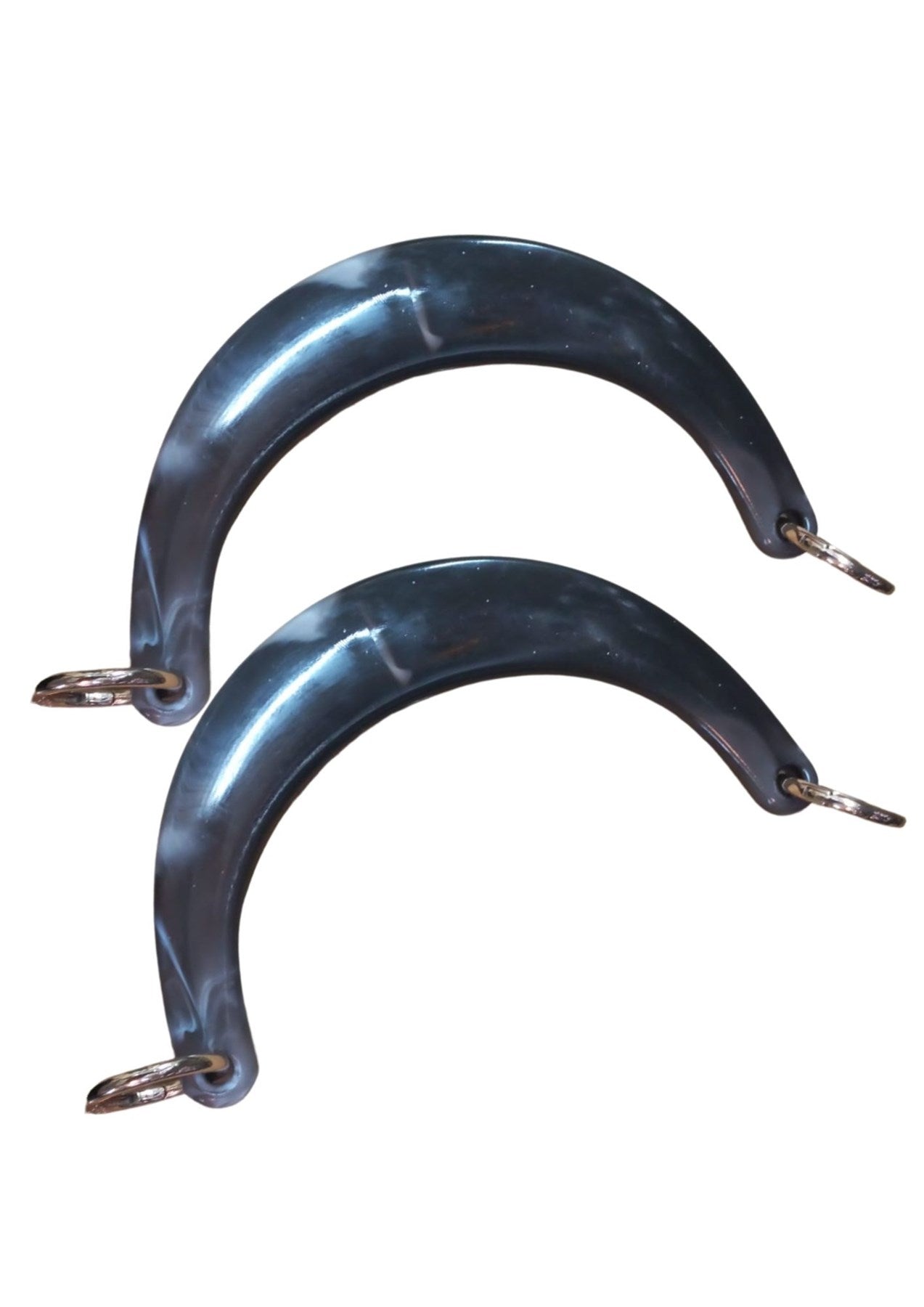 Çanta Sapý Ay Model Siyah Dalgalý 17 cm