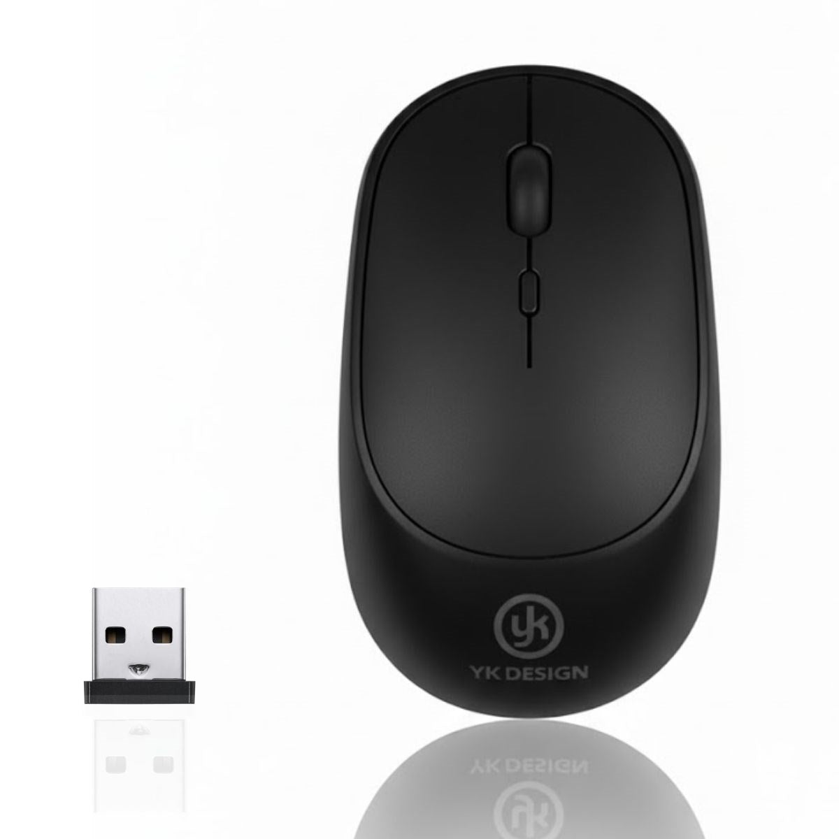 BUFFER® Siyah Renkli Ergonomik Sessiz Kablosuz Mouse – USB Alýcýlý, Ofis ve Oyun Ýçin Konforlu Bilgisayar Faresi MS6310