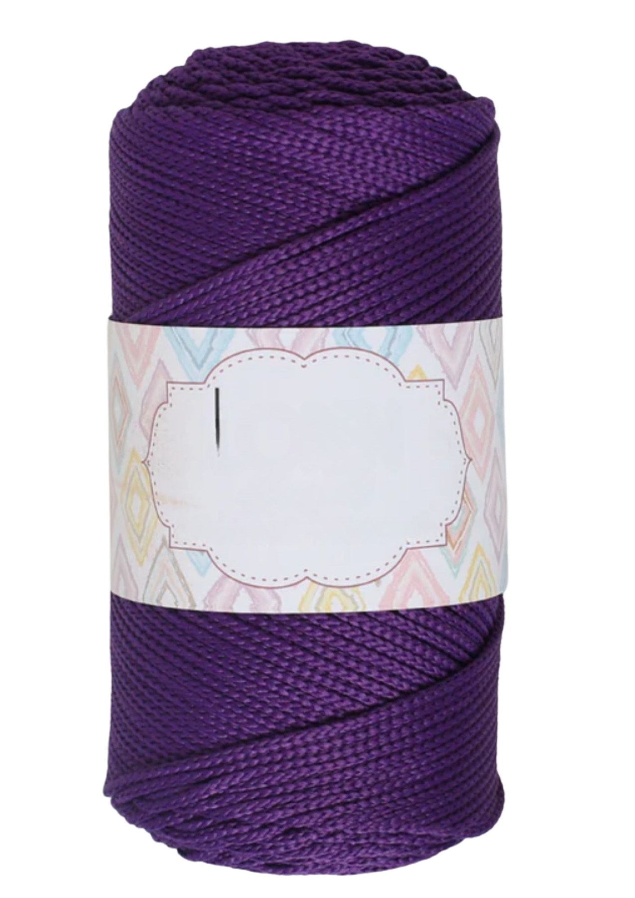 Makrome Ýpi 3mm Polyester Koyu Mor