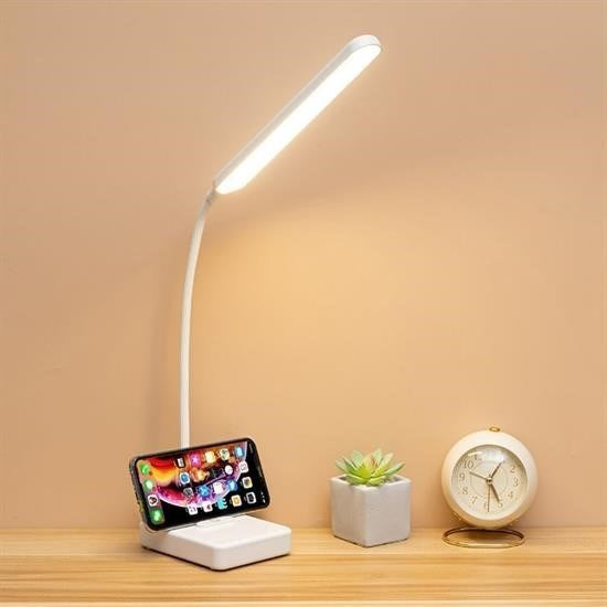 BUFFER® Ýnce Uzun USBli Dokunmatik 3 Kademeli 360 Derece Özel Göz Korumalý led Lityum Masa Lambasý