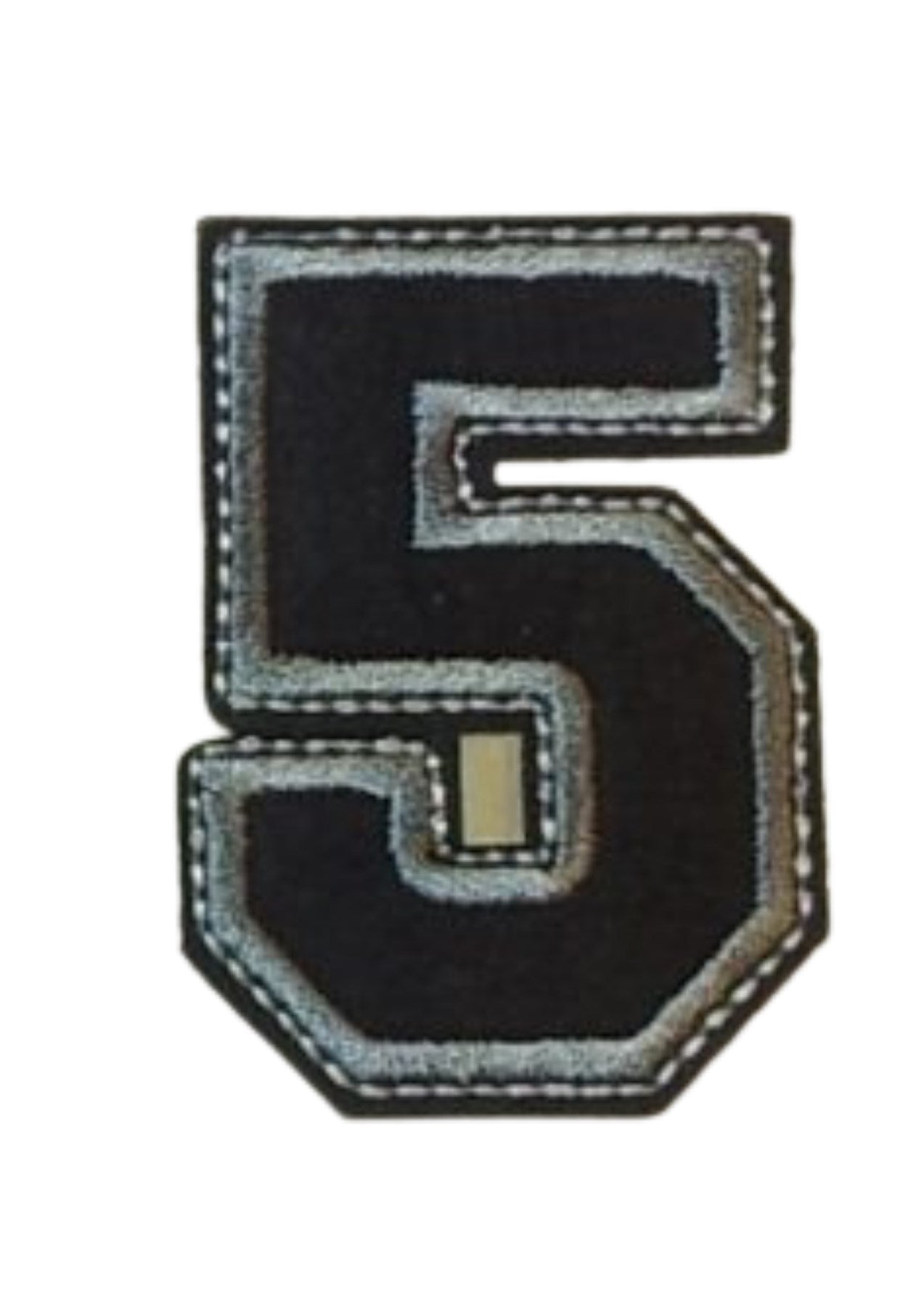 Aplike Ütü Ýle Yapýþan 5 Rakamý Arma 4x4 cm