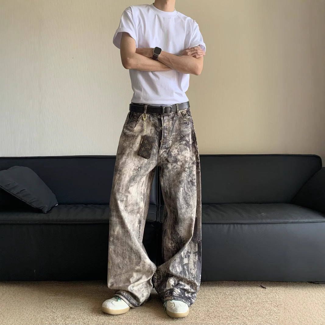 Frühling & Sommer Herren Jeans – 3D Digital Camouflage Druck