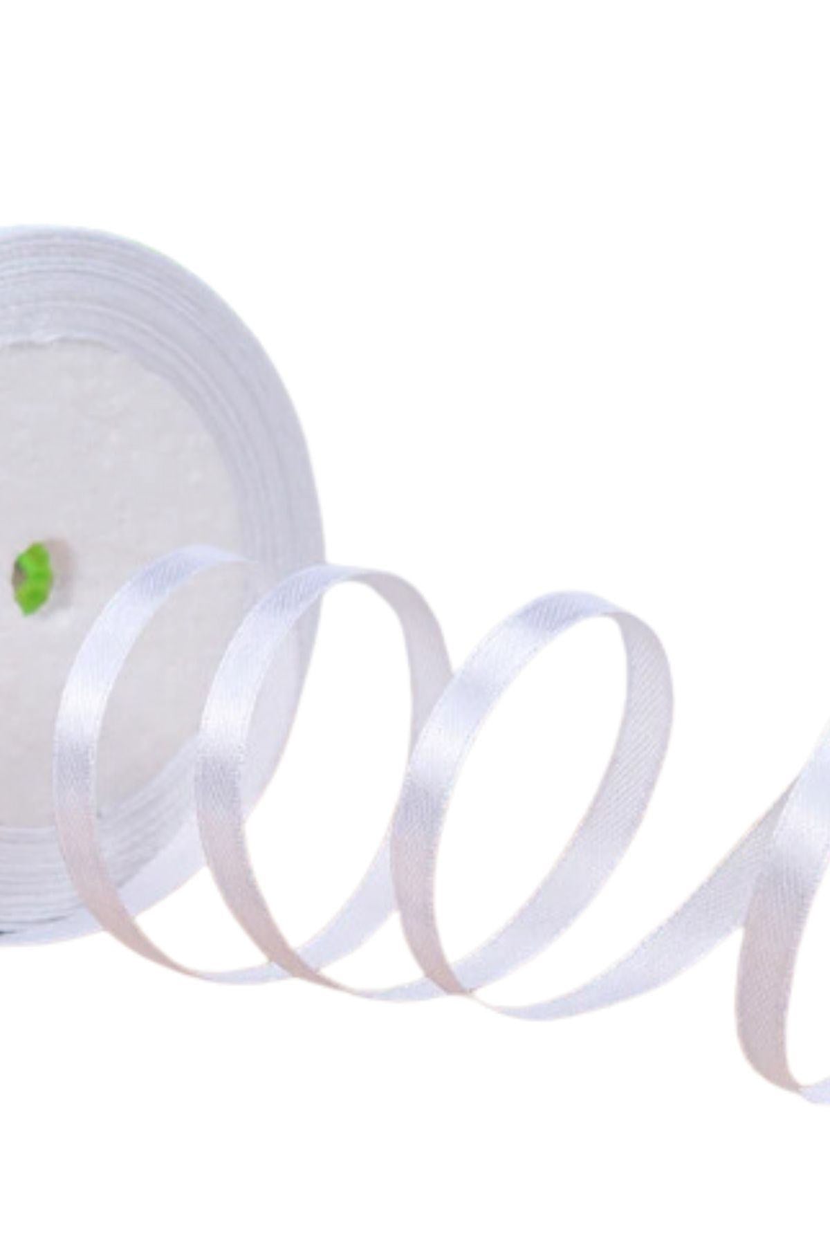 Saten Kurdele 1 cm 10 Metre Füme