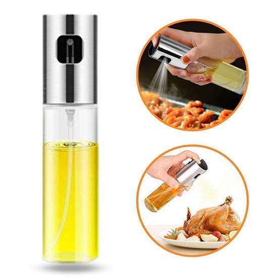 BUFFER® 100ml Kapasiteli Þeffaf Spreyli Yaðdanlýk Sosluk Yað Püskürtücü Yað Þiþesi