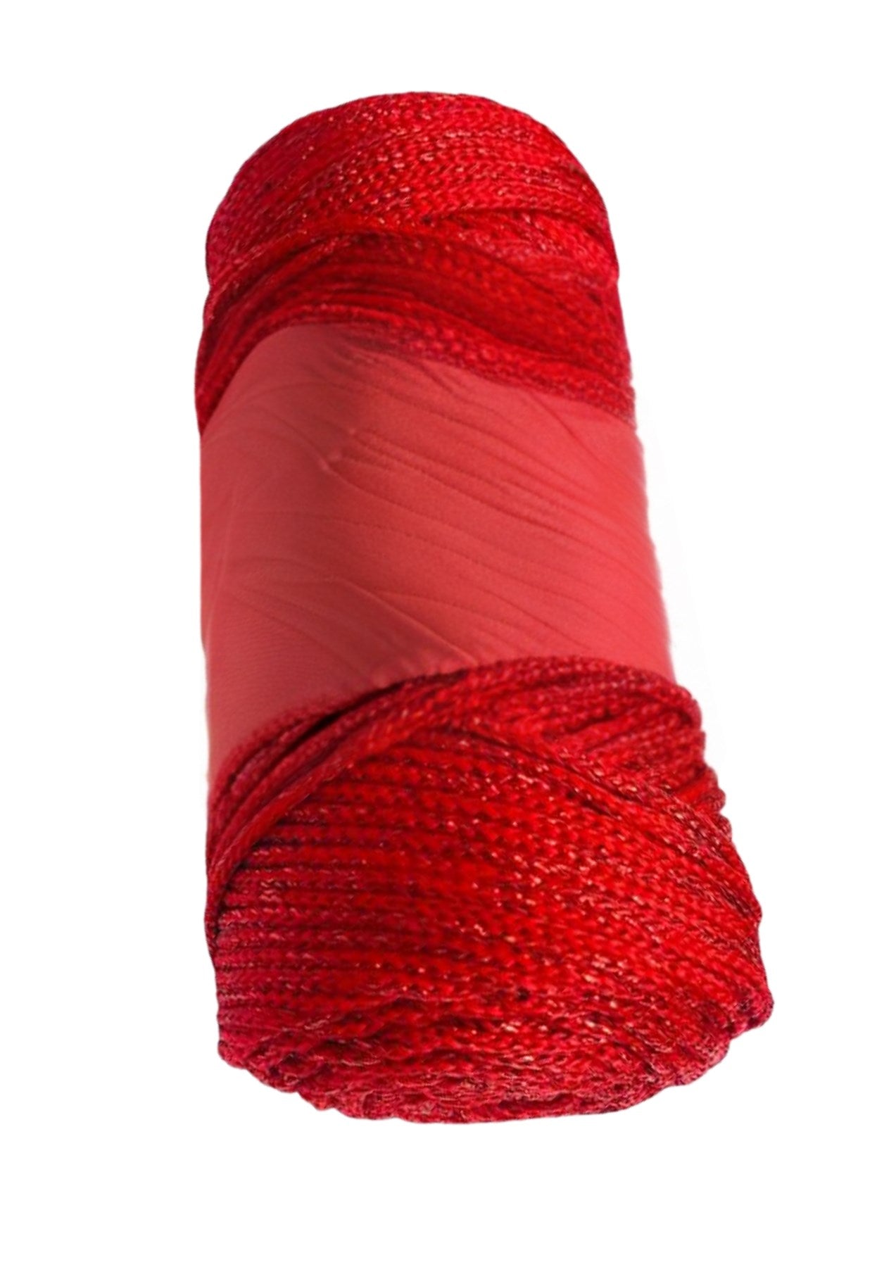 Makrome Ýpi 3mm Polyester Kýrmýzý Simli