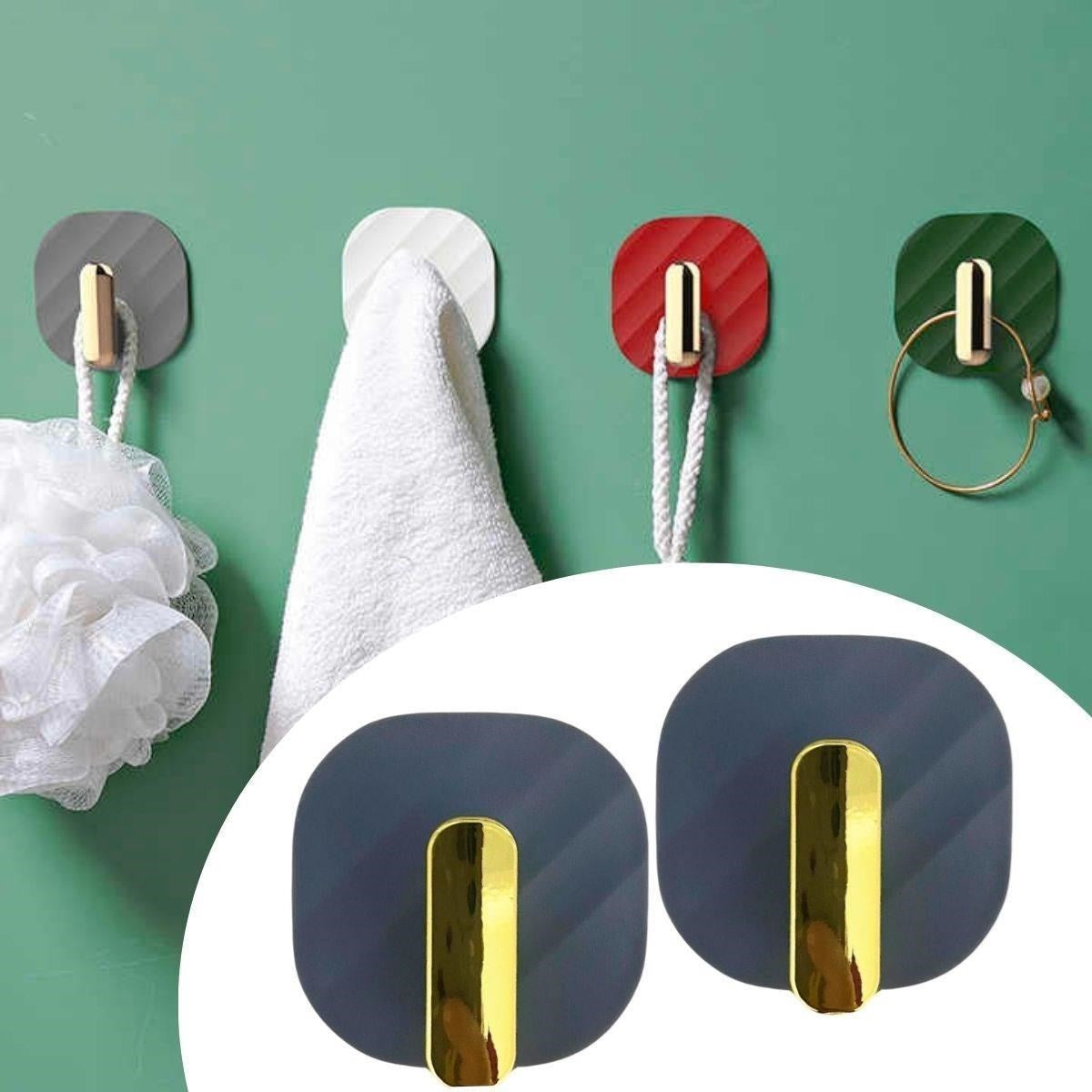 BUFFER® 2li Yapýþkanlý Retro Askýlýk Dolap Kapak Kulpu Gri