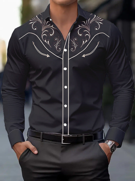 Herren Cardigan – Nationalstil, Locker & Dünn, Freizeit & Casual