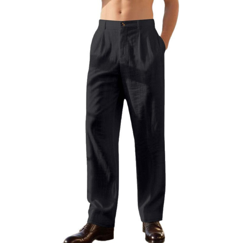 Herren Anzughose – Dünnes Material, Locker & Gerade, Business & Casual