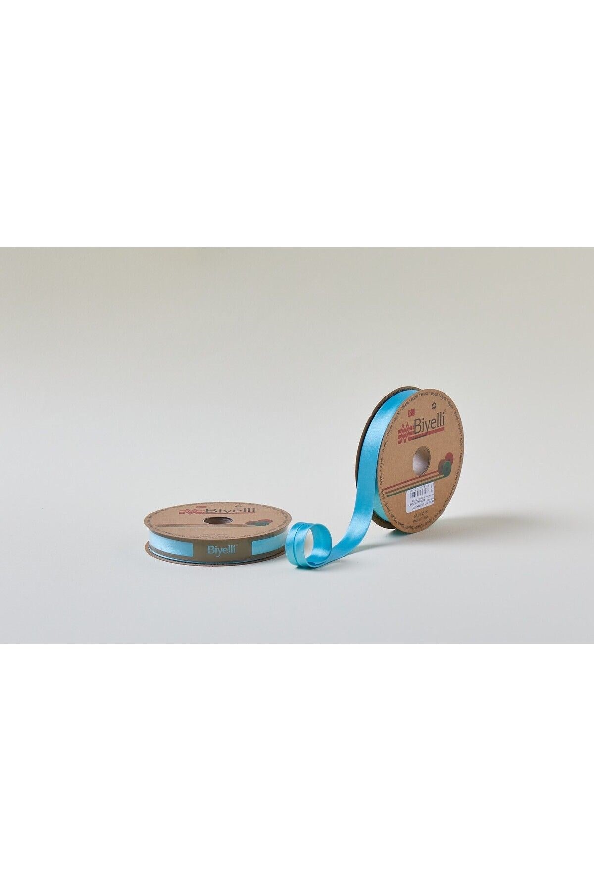 Biye Saten Katlý 029 Koyu Mint 2 cm 25 Metre %100 Polyester