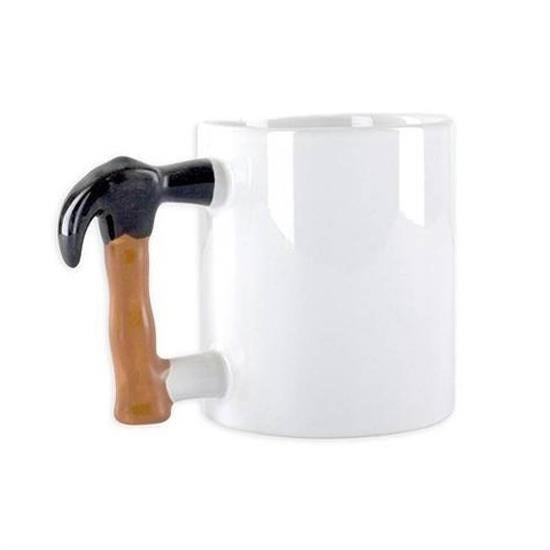 BUFFER® Ýlginç Hediyelik Çekiç Kulplu Tasarýmlý Seramik Kupa Bardaðý