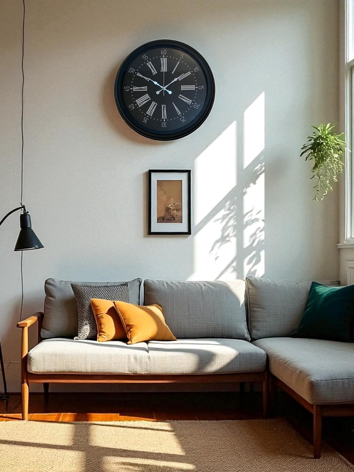 Zentime 40 Cm Siyah Þýk Duvar Saati