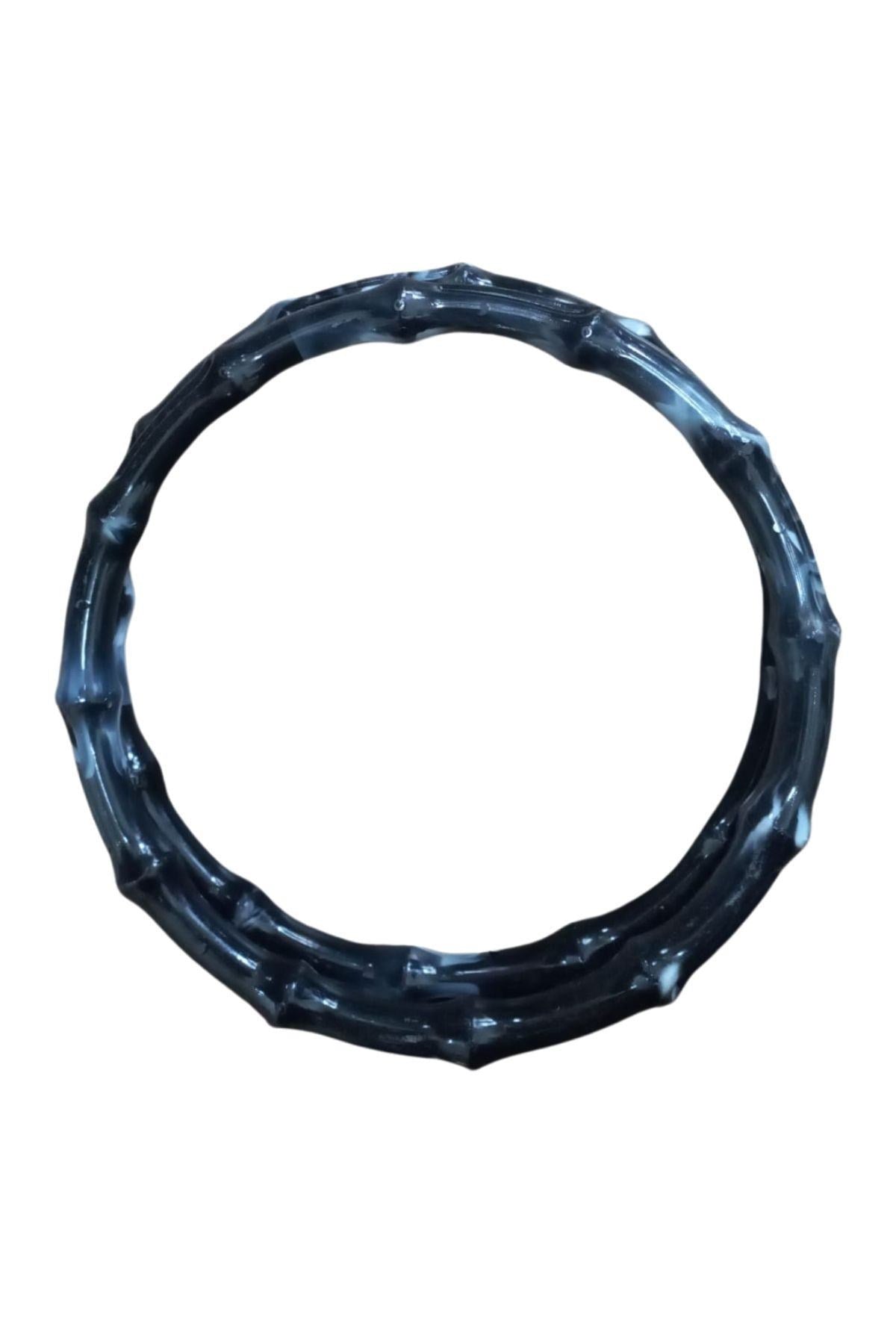 Çanta Sapý Akrilik Yuvarlak Siyah