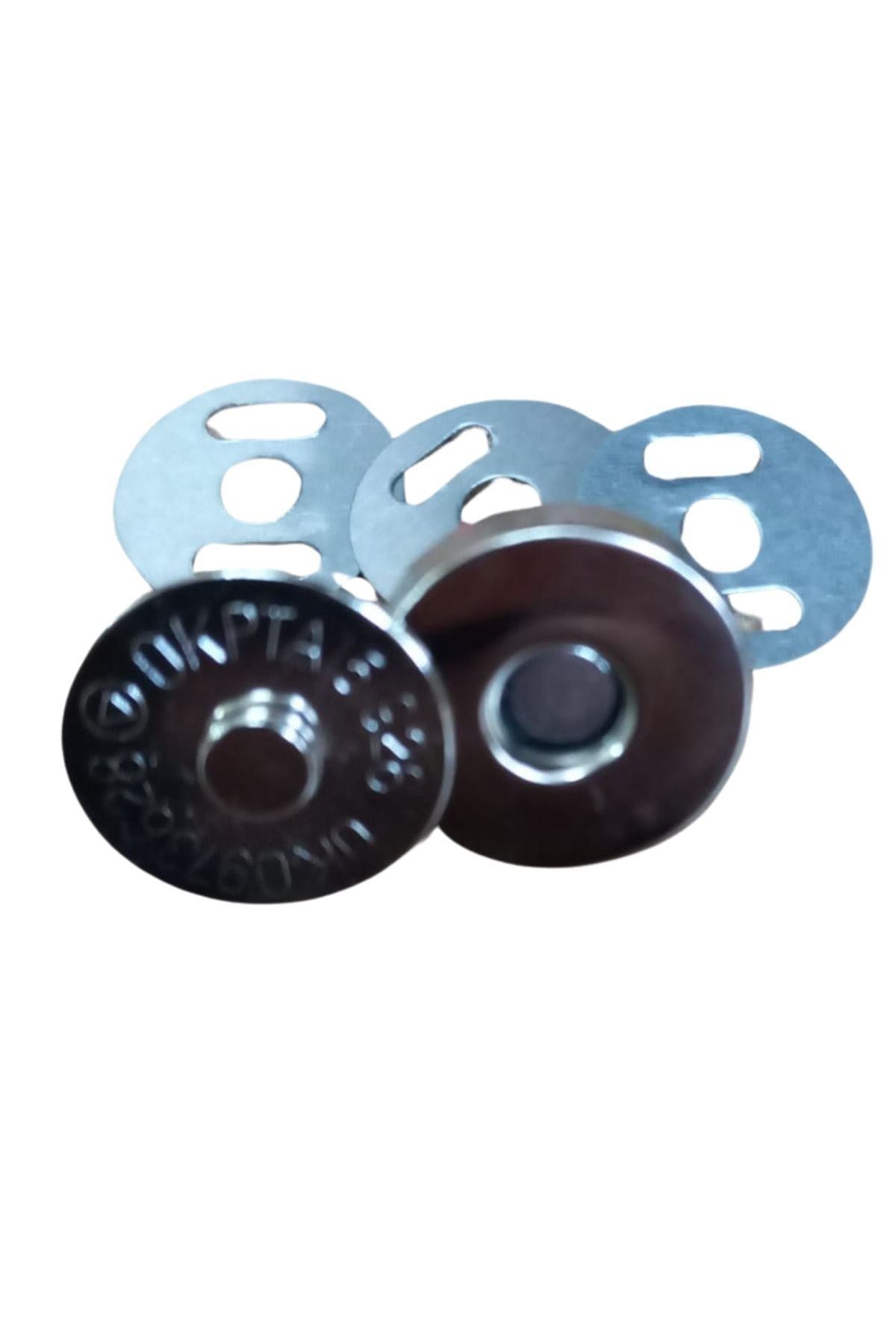 Manyetik Çanta Çýtçýtý Gümüþ 5 Adet