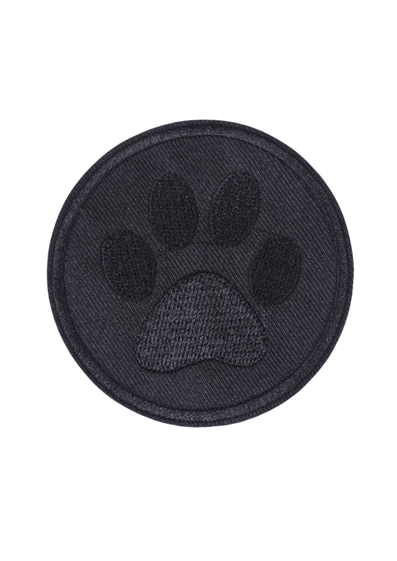 Aplike Ütü Ýle Yapýþan Siyah Pati Arma 5 cm