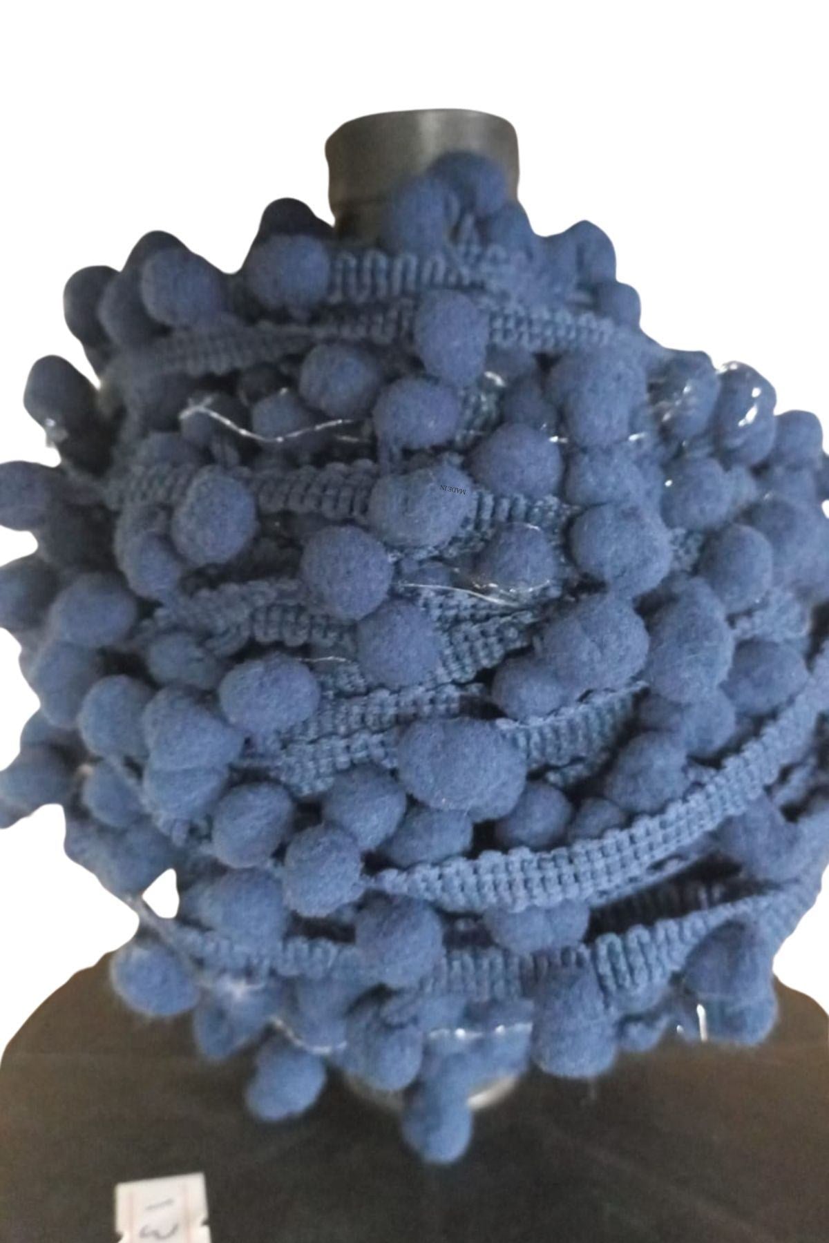 Sýralý Ponpon 1 Metre Lacivert