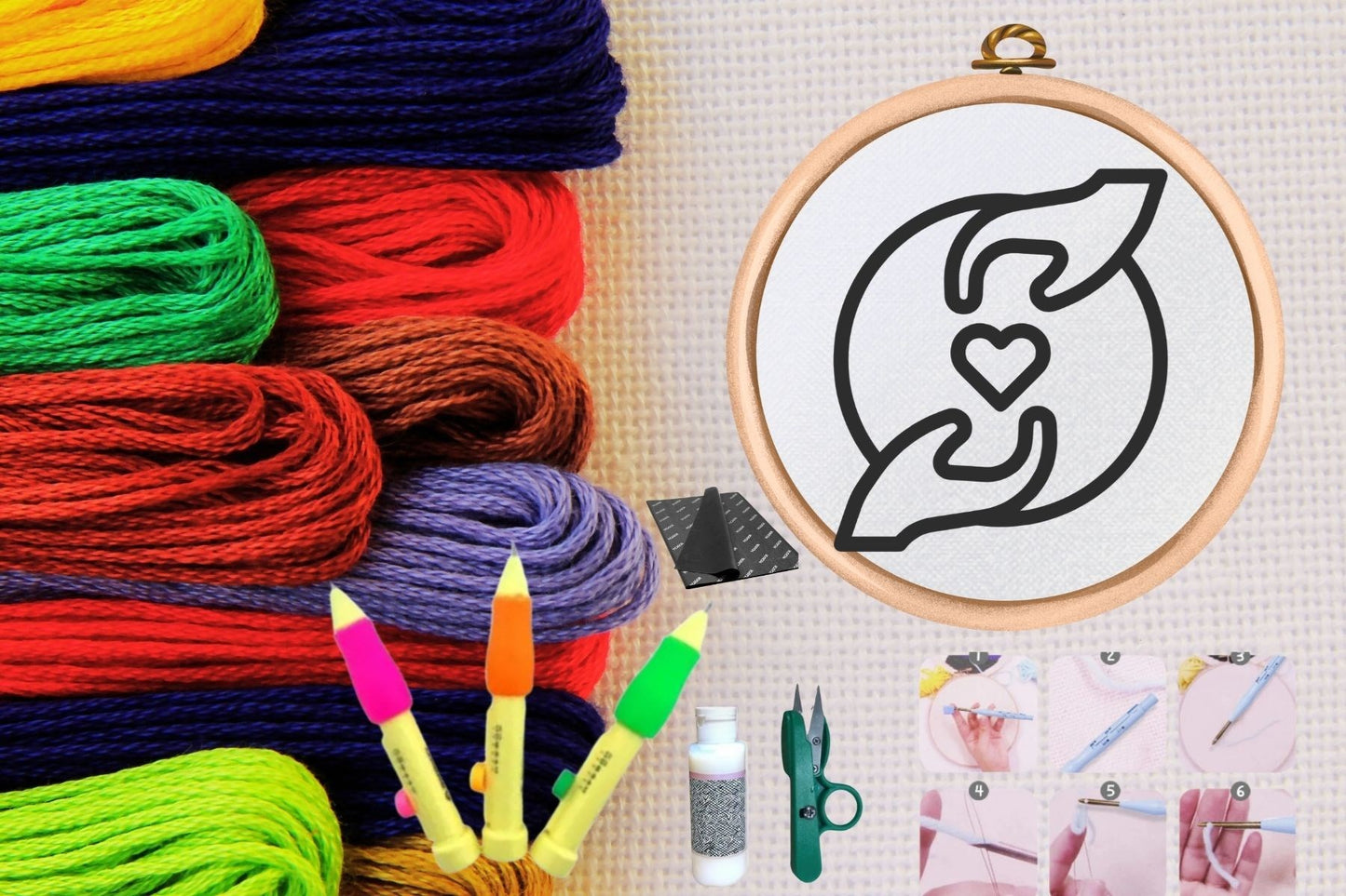 Punch Seti Nakýþ Seti Kasnaklý Kendin Yap Seti Seri 49