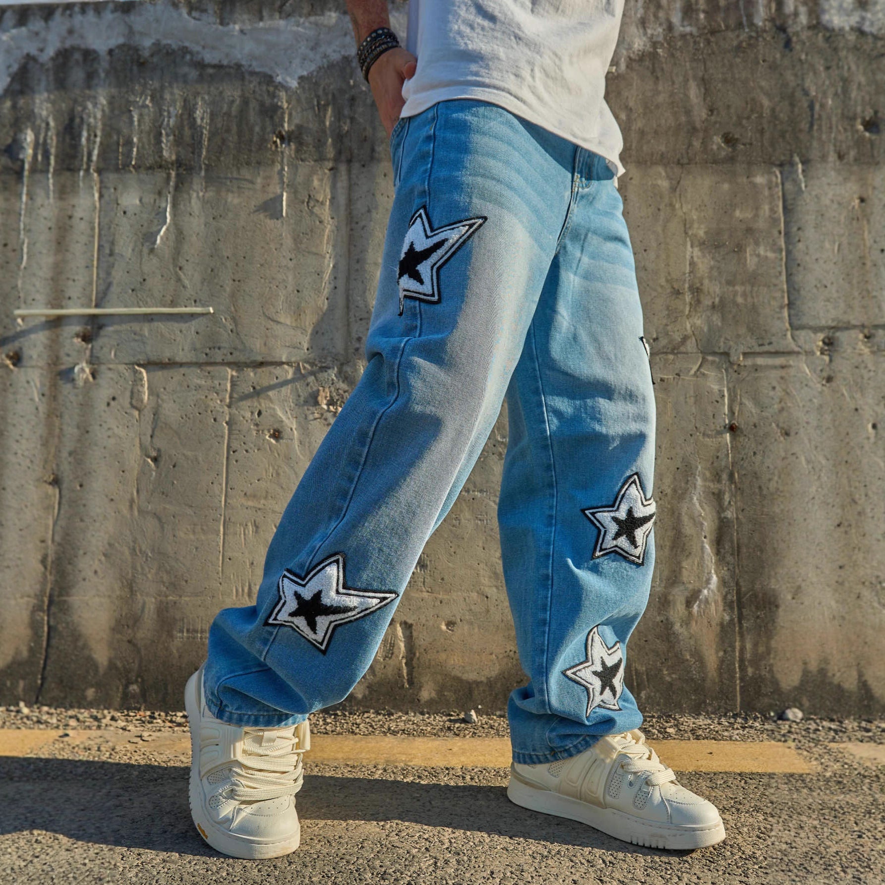 Fashion Einfach Locker Gerade Lässige Jeans – Herren & Damen
