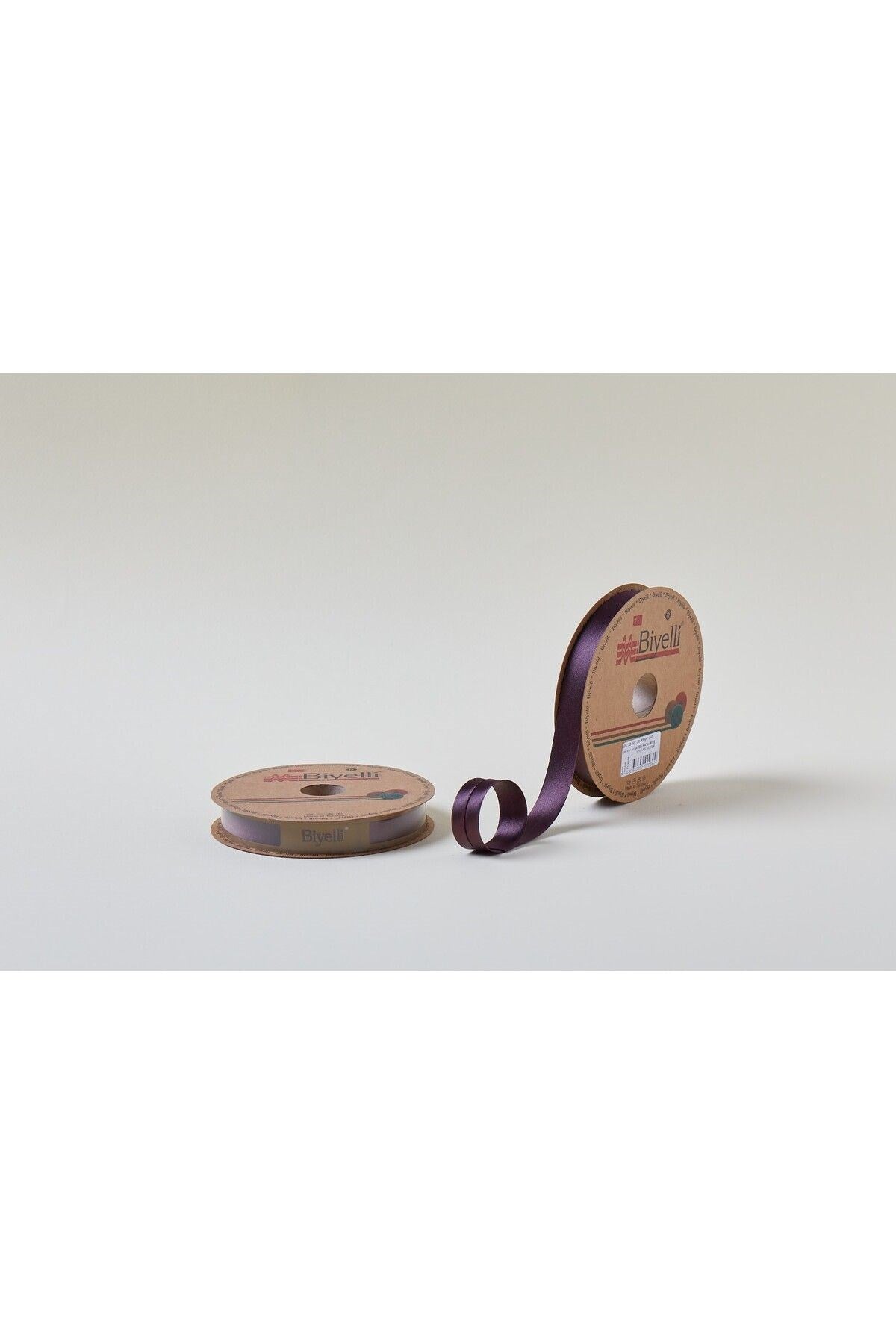 Biye Saten Katlý 040 Bordo 2 cm 25 Metre %100 Polyester