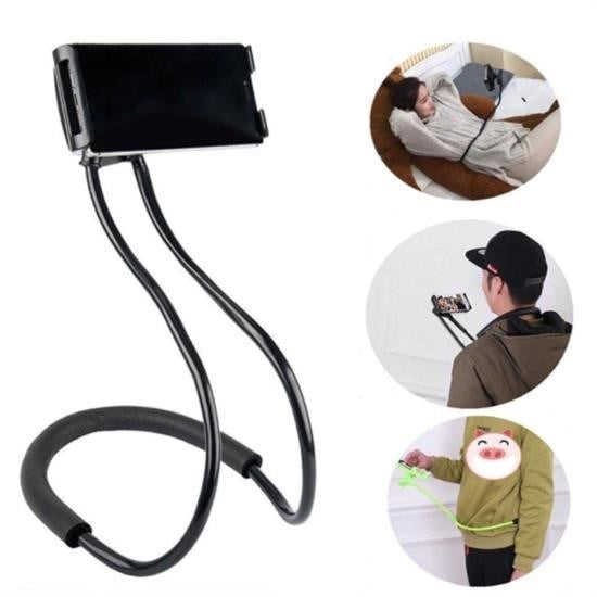 BUFFER® Boyuna Asýlan Ergonomik 360 Derece Cep Telefonu Tutucu Stand