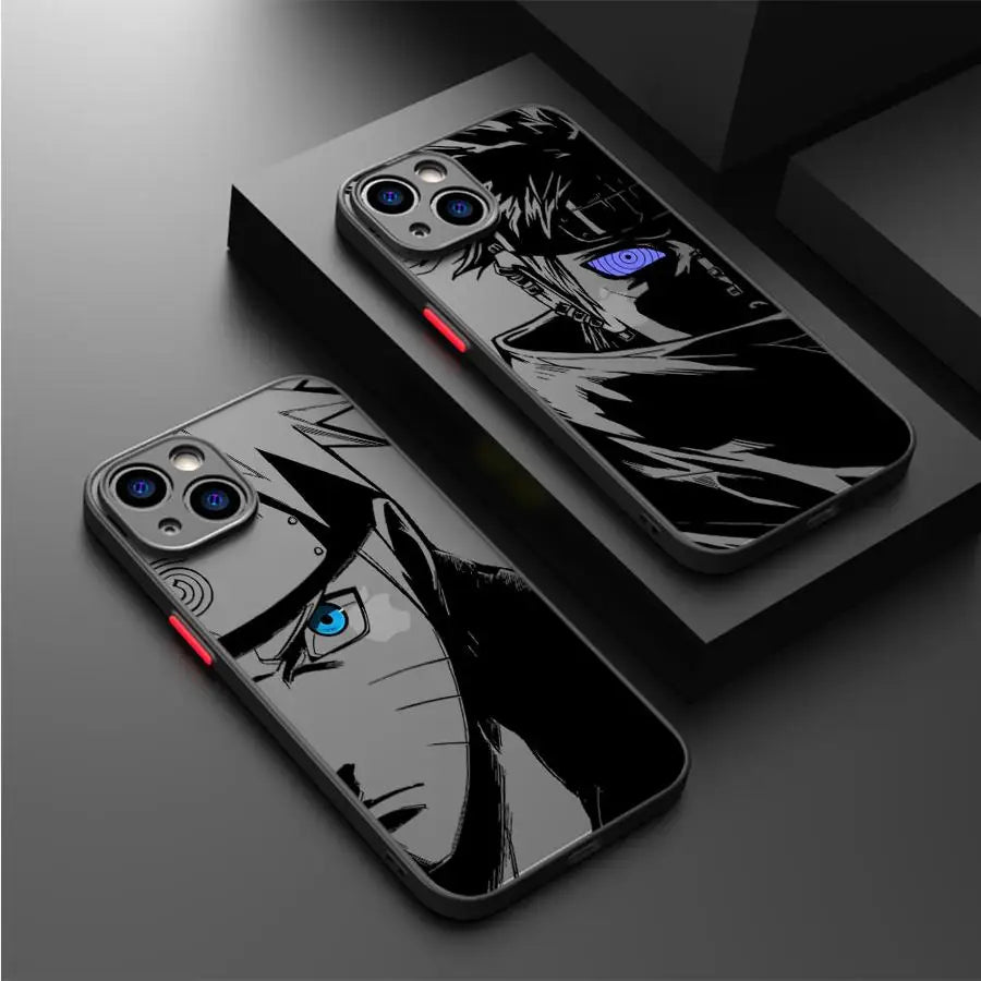 Anime N-Naruto Handyhülle – Matte Weiche Schutzhülle für iPhone 7–16 Pro Max / Mini / SE