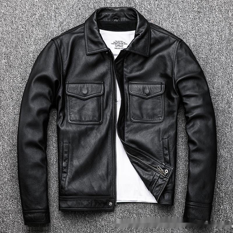 Herren Lederjacke – Retro Kurzjacke im Slim Fit Stil | Zeitlos & Stylisch 2025