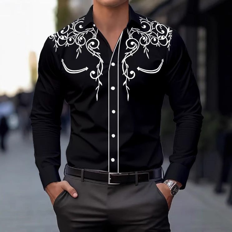 Herren Cardigan – Nationalstil, Locker & Dünn, Freizeit & Casual