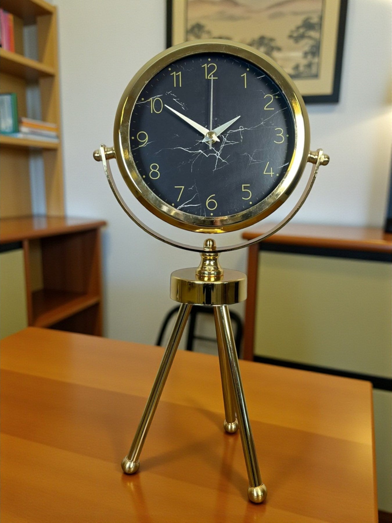 Zentime Gold Lüks Üç Ayaklý Masa Saati