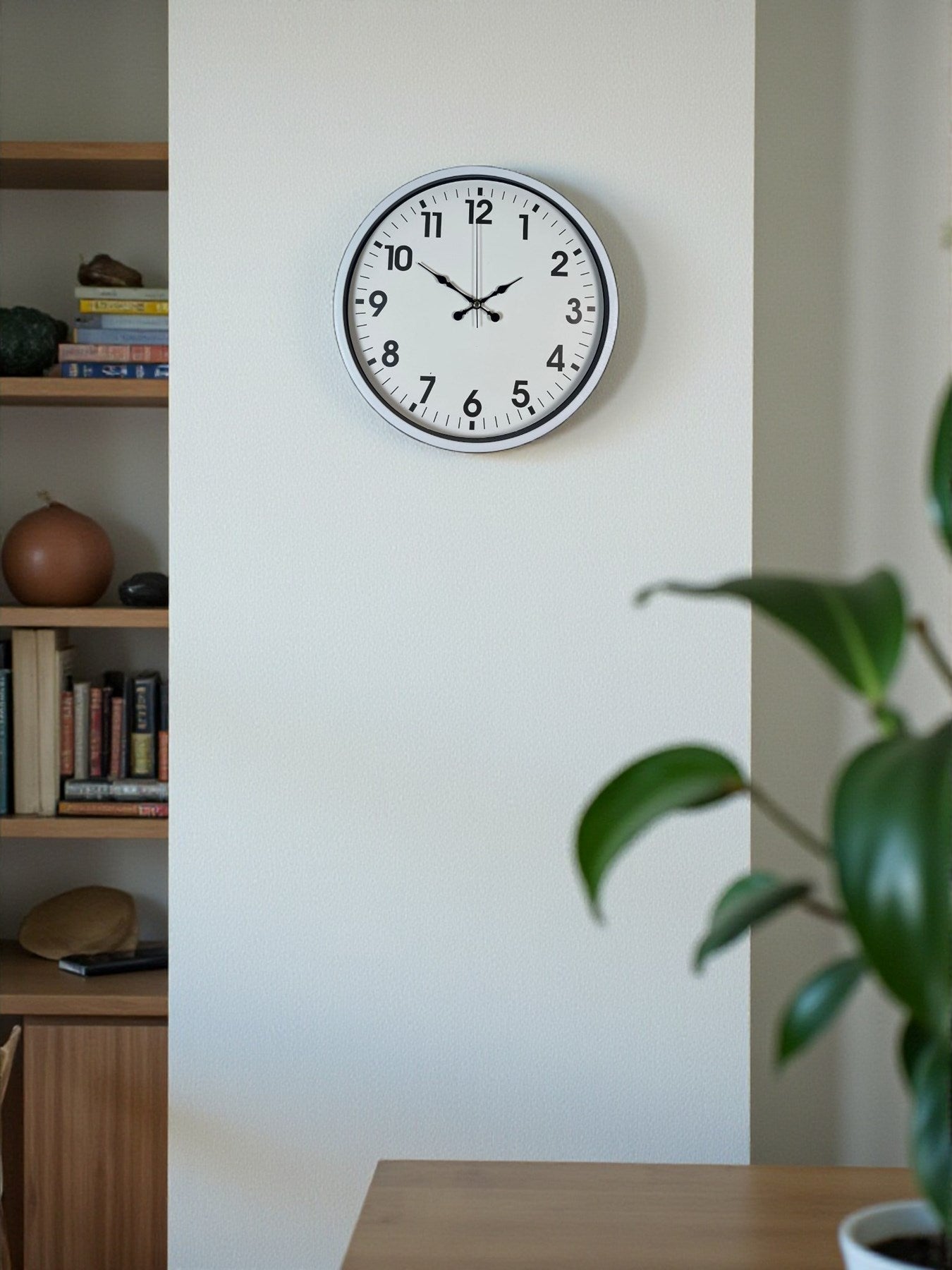 Zentime 36 Cm Beyaz Dekoratif Duvar Saati