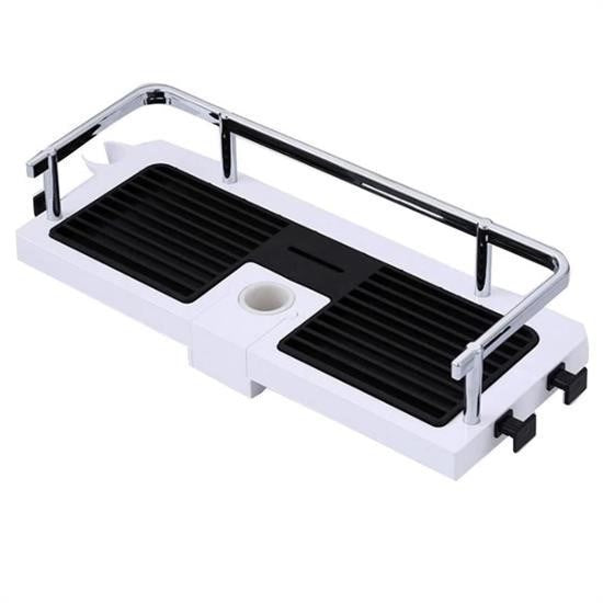 BUFFER® Banyo Direðine Asýlabilir Köþelik Þampuanlýk Sabunluk Çift Askýlý Düzenleyici Raf Paslanmaz