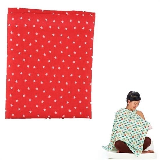 BUFFER® Kullanýþlý Kemerli Yýldýz Desenli Bebek Emzirme Önlüðü Örtüsü