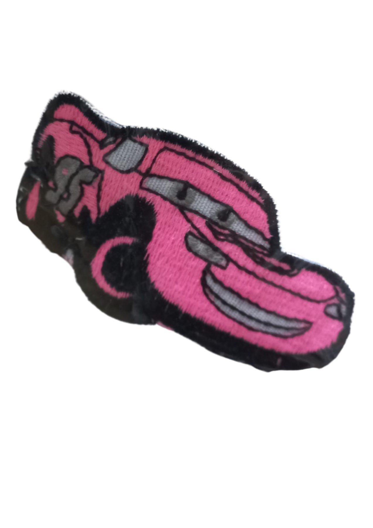 Aplike Ütü Ýle Yapýþan Araba Pembe 95 Yazýlý Arma 3x3 cm