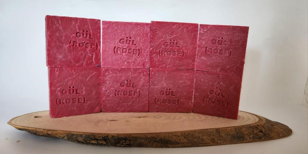 Doðal Üretim Sabunu Gül 8'li Set