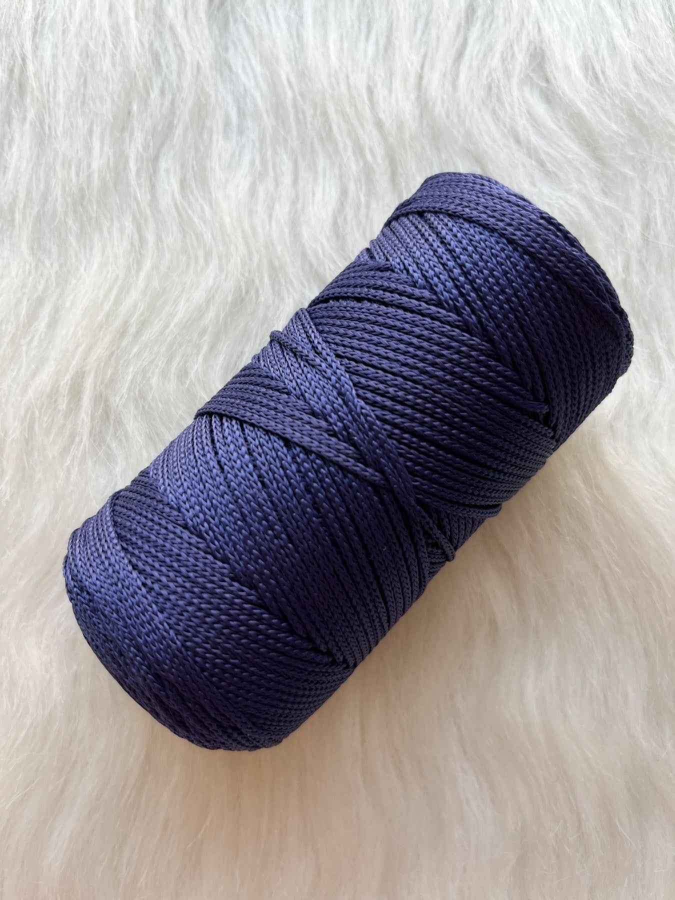 Makrome Ýpi 3mm Polyester Lacivert