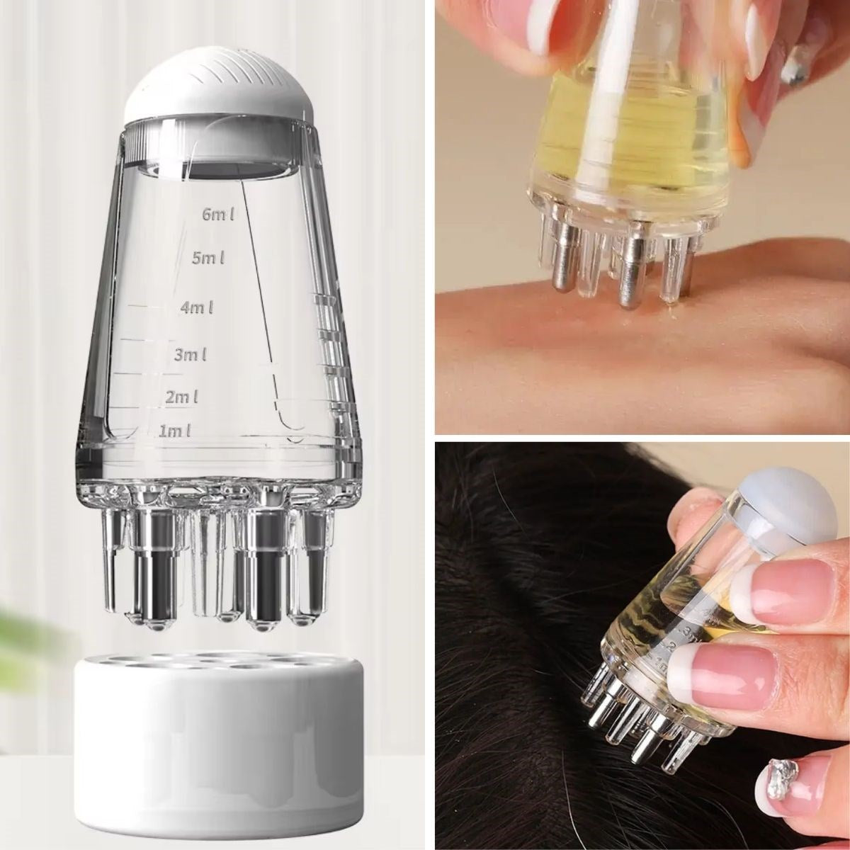 BUFFER® Mini Saç Derisi ve Cilt Bakým Serum Aplikatörü Saç Serum Þiþesi