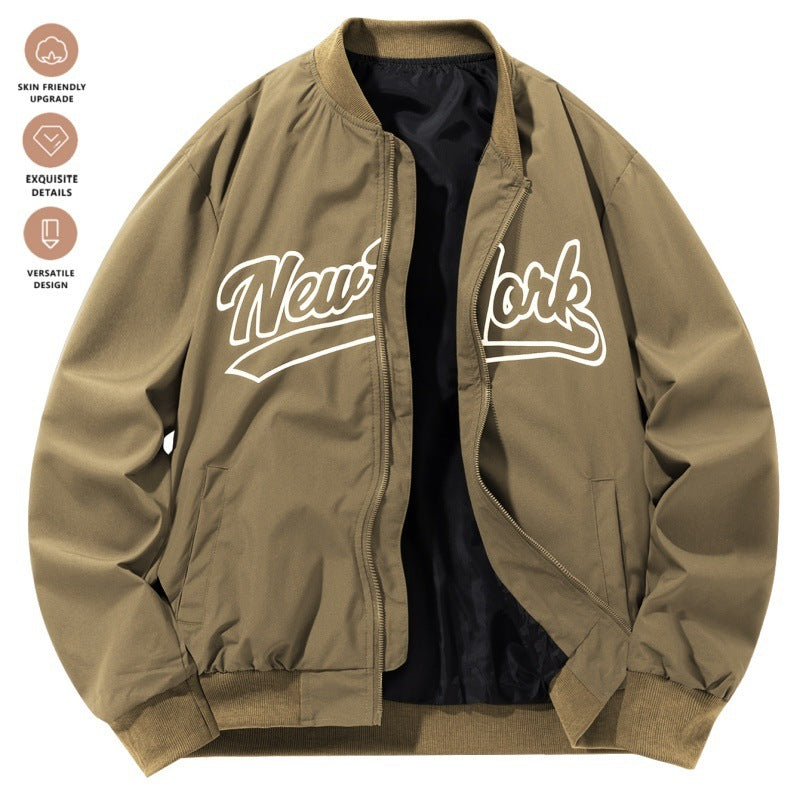 Retro Baseball Jacke – Stehkragen & Lässig Kombinierbar | Herren Sportjacke 2025
