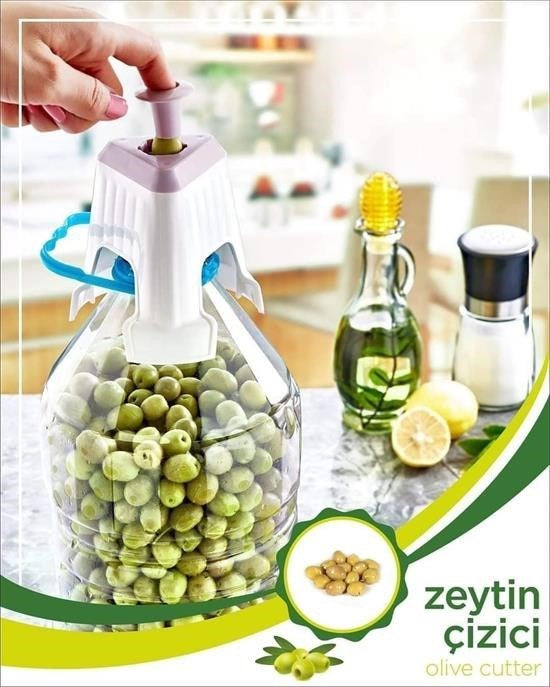 BUFFER® Kolay Zeytin Dilme Çizme Aparatý Pratik Kolay Zeytin Çizici Alet