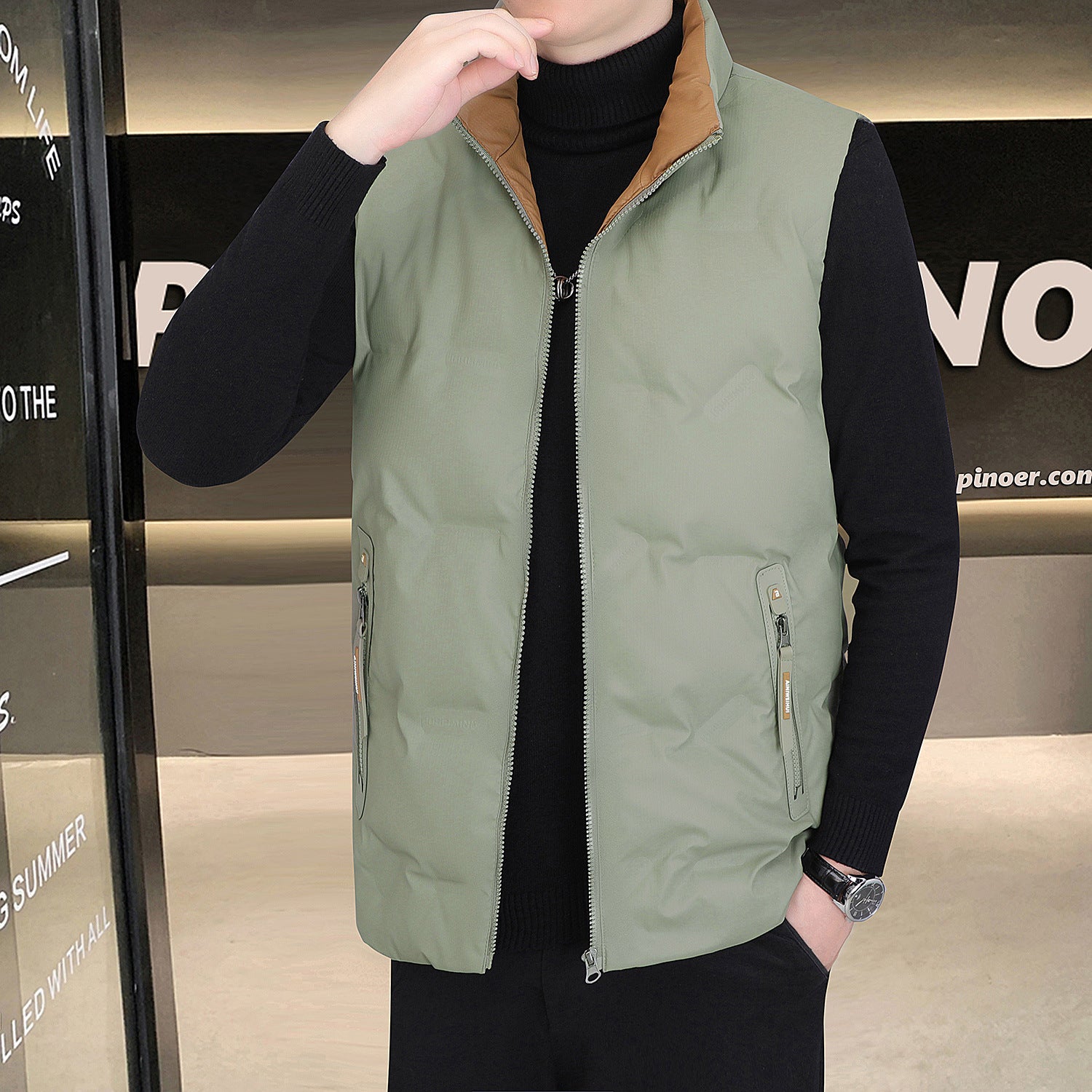 Herren Daunenweste – Warme Daunenjacke, Outdoor & Freizeit