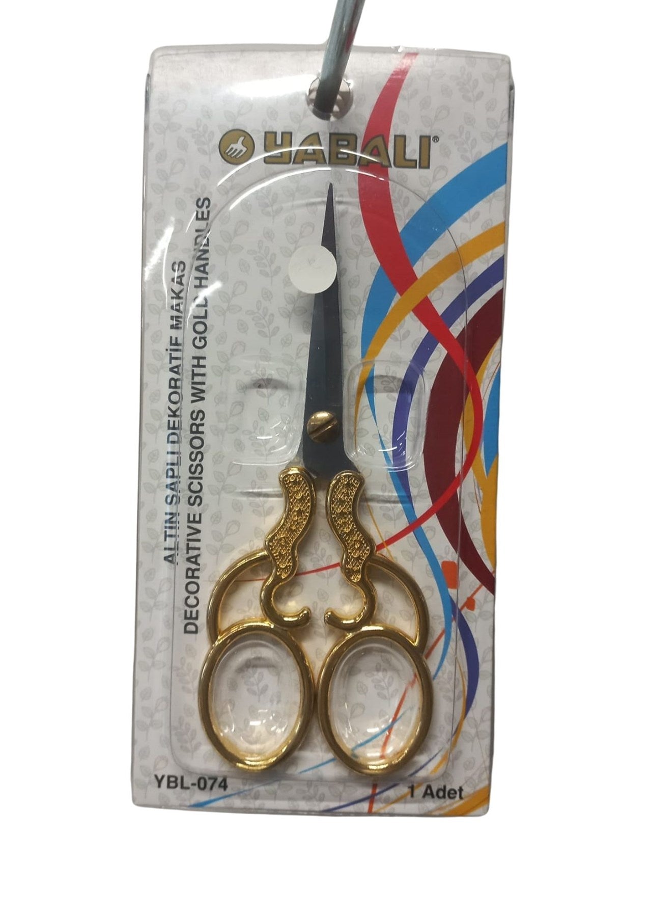 Nakýþ Makasý Altýn Saplý Dekoratif Makas YBL-074 Model 2