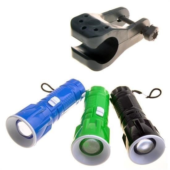 BUFFER® Pilli Zoomlu Ledli Bisiklet Ön Farý El Feneri Aydýnlatma Lambasý