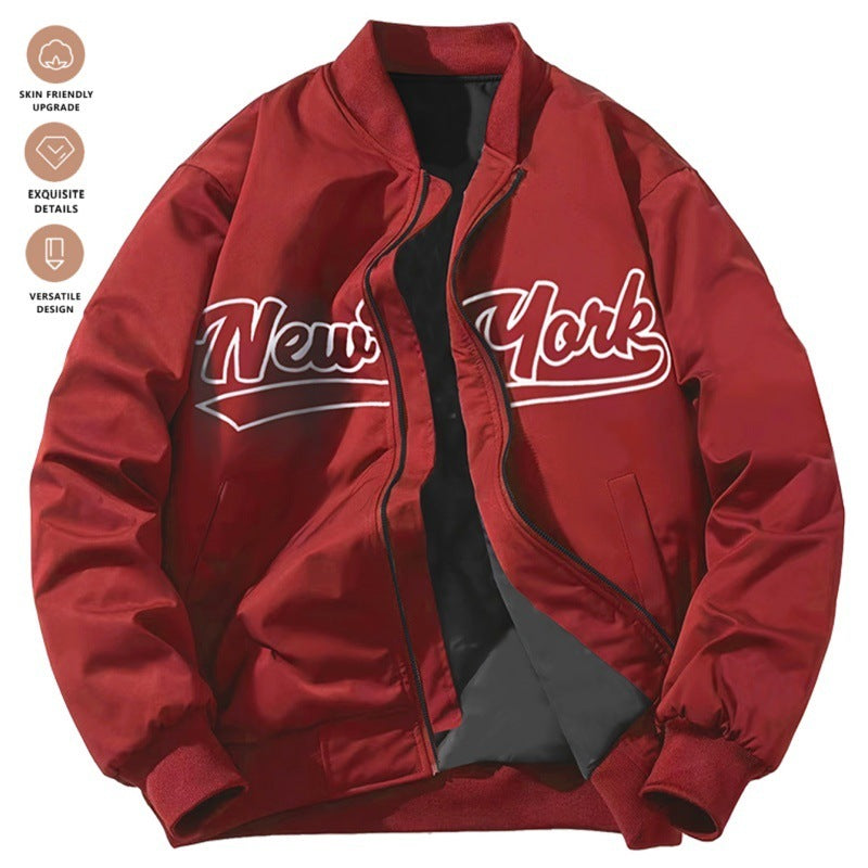 Retro Baseball Jacke – Stehkragen & Lässig Kombinierbar | Herren Sportjacke 2025