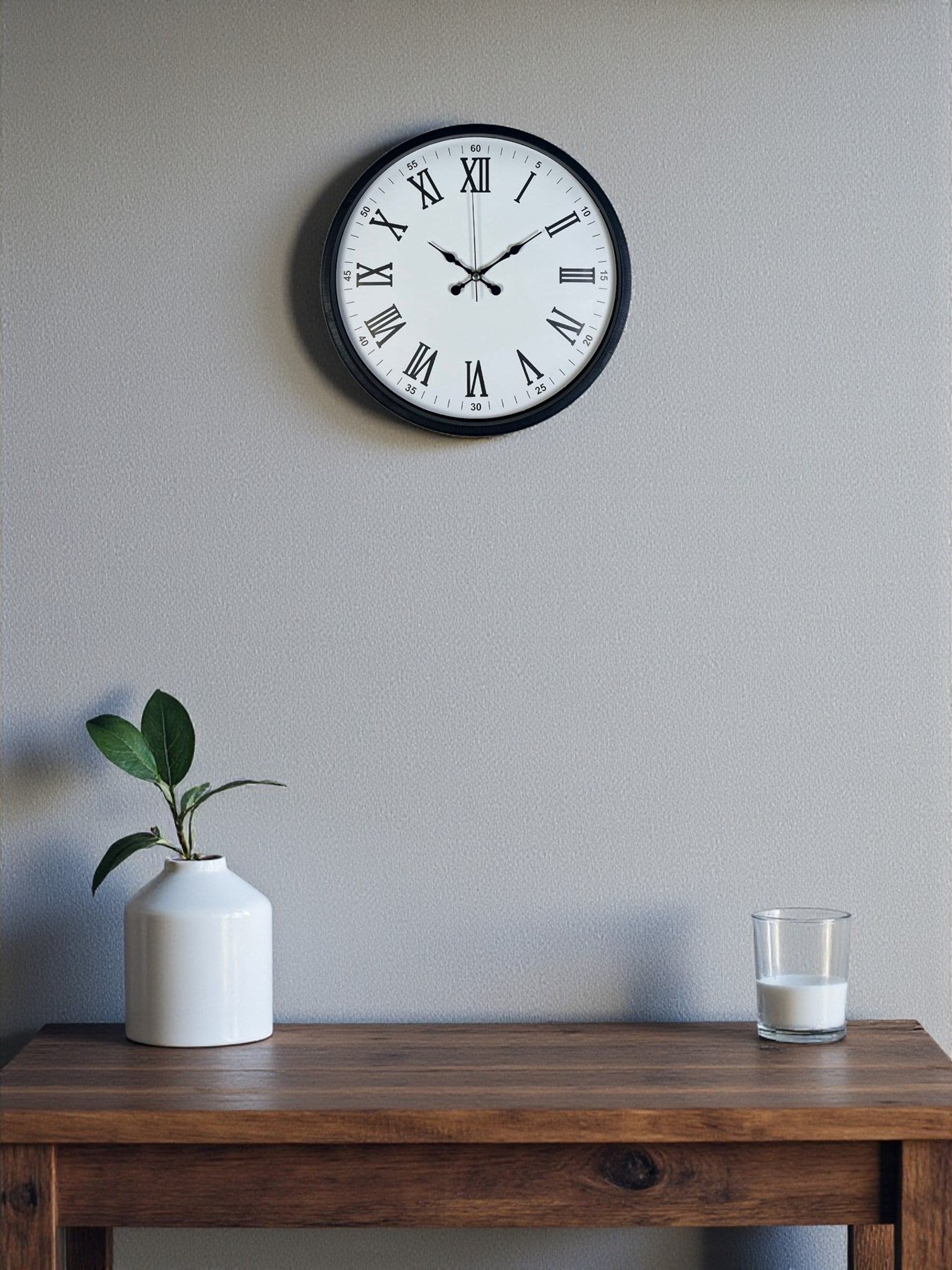 Zentime 36 Cm Siyah Dekoratif Duvar Saati