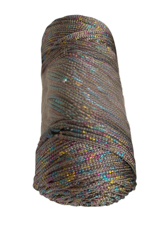 Makrome Ýpi 3mm  Polyester Vizon Simli